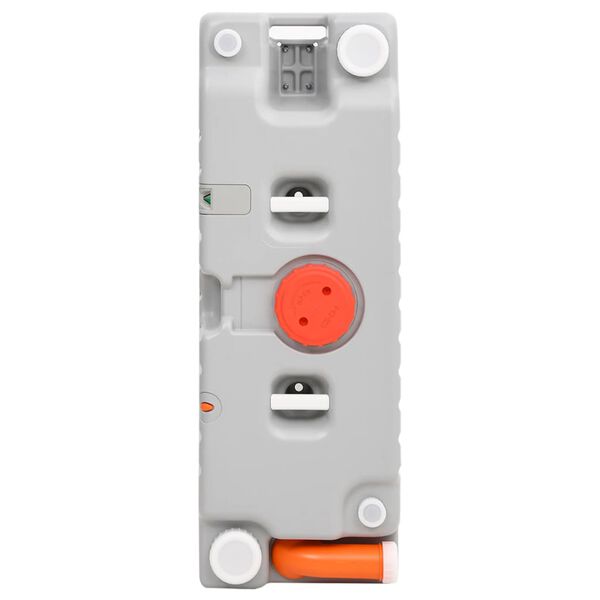 vidaXL Watertank op wielen 75 L grijs