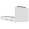 vidaXL Bedframe met hoofdbord bewerkt hout wit 90x200 cm