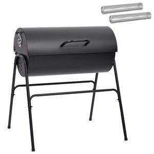 vidaXL Vaten Grill met 2 Kookroosters 3 st 80 x 73 x 90 cm Metaal