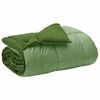vidaXL Winter Dekbed Gekwilt Groen 240 x 260 cm Microfiber