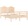 vidaXL Bedframe met hoofdbord massief hout 140x200 cm