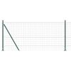 vidaXL Euro-hek met betonnen voetstuk 25 x 0,8 m PVC-Coated Staal Mesh