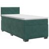 vidaXL Boxspringbed met matras Donkergroen 90 x 190 cm Fluweel