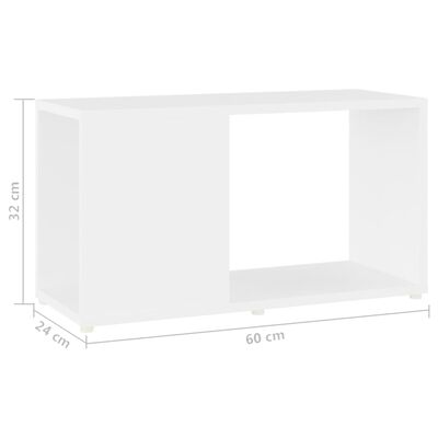 vidaXL Tv-meubel 60x24x32 cm bewerkt hout wit