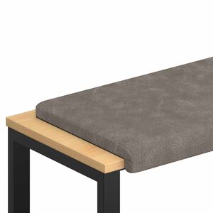 vidaXL Bankkussen Kunstleer Grijs Diepte 35 cm