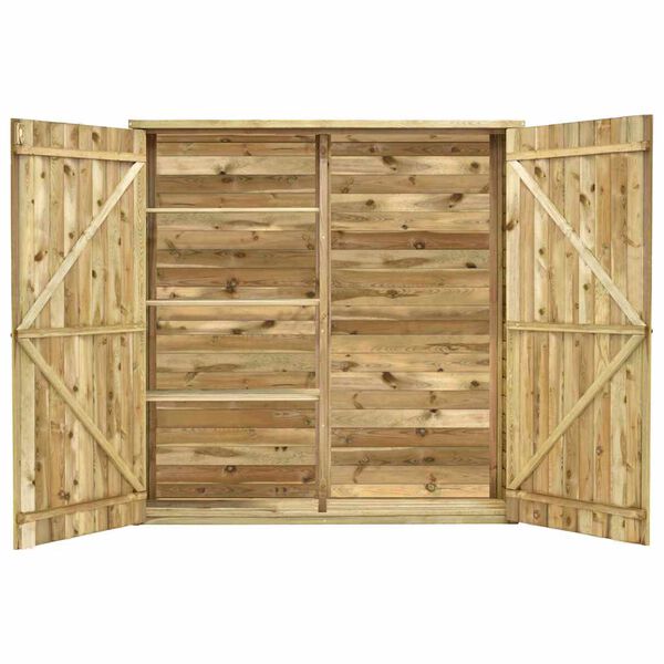 vidaXL Tuinschuur 163x50x171 cm ge&iuml;mpregneerd grenenhout