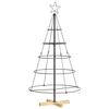 vidaXL Metalen kerstboom met standaard KUOPIO 125 cm Staal Zwart