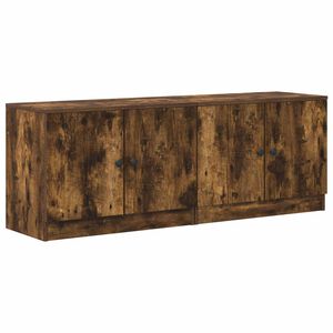 vidaXL Opbergkast voor Loftbed 2 st Gerookt eiken 66 x 35 x 48 cm
