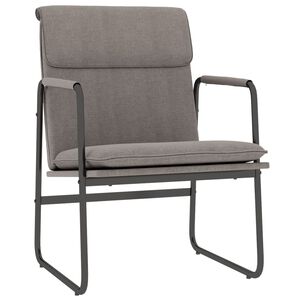 vidaXL Loungestoel 55x64x80 cm stof taupe