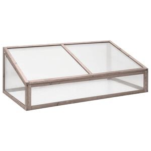 vidaXL Broeikas 110x56x39 cm vurenhout grijs