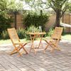 vidaXL Vouw Bistro Set 3 pcs Bruin Massief acaciahout