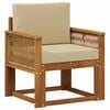 vidaXL Buiten Midden Sofa Massief Acaciahout Naturel