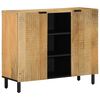 vidaXL Dressoir 90x33x75 cm massief mangohout bruin