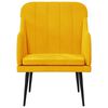 vidaXL Fauteuil 63x76x80 cm fluweel geel