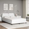 vidaXL Bedframe zonder matras "Zadar" kunstleer wit 120x200 cm
