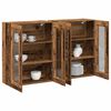 vidaXL Wandgemonteerde Kasten 2 pcs Oud hout 69,5 x 34 x 90 cm