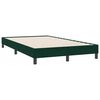 vidaXL Boxspring zonder matras fluweel donkergroen 120x220 cm