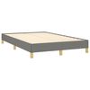 vidaXL Boxspring met matras stof donkergrijs 120x190 cm