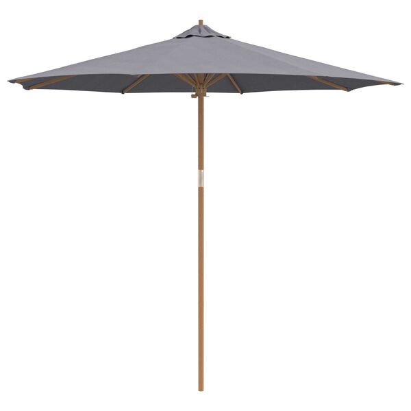 vidaXL Tuinparasol Donkergrijs &Oslash; 270 x 260 cm Bamboe