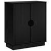 vidaXL Dressoir VENRAY Zwart 66 x 33 x 77,5 cm Bewerkt hout