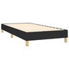 vidaXL Boxspring met matras en LED stof zwart 90x190 cm