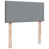 vidaXL Boxspring met matras stof lichtgrijs 80x200 cm