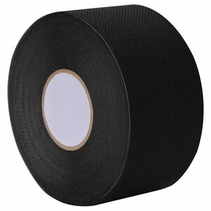 vidaXL Zelfklevende kunstgras tape Zwart 10 x 0,05 cm