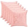 vidaXL Kussensloop 6 st HOUTEN Roze 55 x 55 cm Flanel