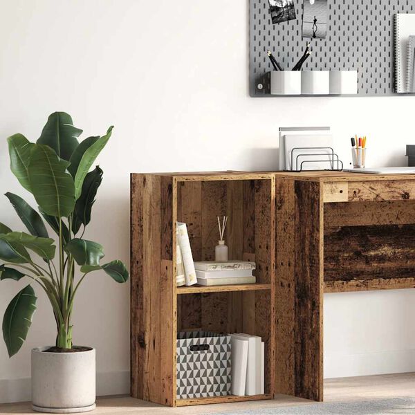 vidaXL Boekenkast 40x30x77 cm bewerkt hout oud houtkleurig