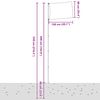 vidaXL Vlag met vlaggenmast Ierland 5,5 m aluminium