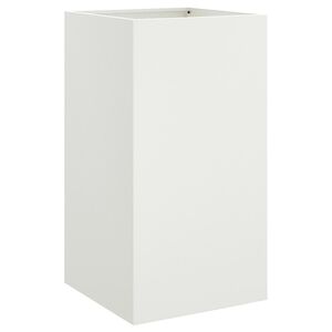 vidaXL Plantenbak 42x38x75 cm staal wit