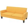 vidaXL Driezitsbank 180x65x76 cm geel