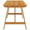 vidaXL Tuintafel 140x70x73,5 cm massief acaciahout