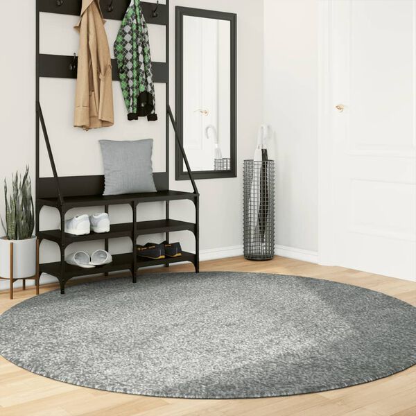 vidaXL Vloerkleed PAMPLONA shaggy hoogpolig modern &Oslash; 200 cm groen
