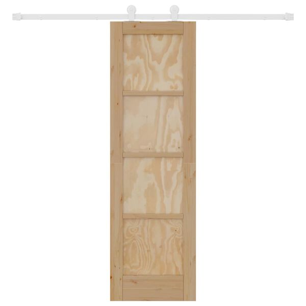 vidaXL Schuifdeur ORKDAL Bruin 61 x 198,5 cm Massief grenenhout