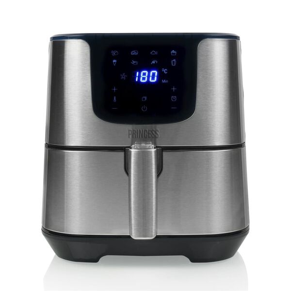 Princess Airfryer digitaal Deluxe XXL 1700 W 5,5 L zwart zilverkleurig