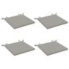 vidaXL 4-Piece Zitkussens SOEST 4 st 100% Polyester Grijs