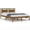 vidaXL Bedframe massief hout honingbruin 120x200 cm