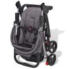 vidaXL Buggy 102x52x100 cm grijs