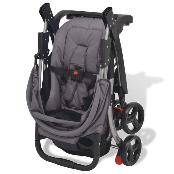 vidaXL Buggy 102x52x100 cm grijs
