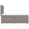 vidaXL Boxspring met matras stof taupe 100x200 cm