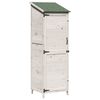 vidaXL Tuinschuur met dak Wit 59,5 x 56 x 176,5 cm Massief Vurenhout