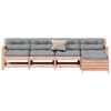 vidaXL 5-delige Loungeset met kussens massief douglashout