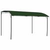 vidaXL Paviljoen 4 x 3 x 2,55 m Groen Gepoedercoat staal en stof