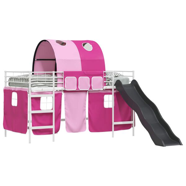 vidaXL Wit en Roze 79,5 x 200 cm