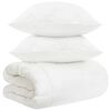 vidaXL Dekbedset 3 st Wit Bamboevezel