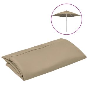 vidaXL Vervangingsdoek voor parasol 300 cm taupe