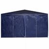 vidaXL Partytent Blauw en Wit 400 x 400 x 266 cm Polyester en staal