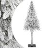 vidaXL Kunstkerstboom Wit 76 x 76 x 180 cm Polyethyleen en Metaal