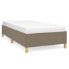 vidaXL Bedframe zonder matras 90x200 cm stof taupe